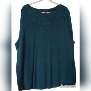 Lane Bryant Pointelle Boatneck Sweater - Mountain Ridge